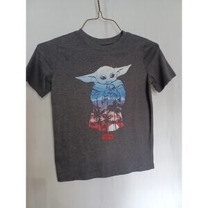 Star Wars Graphic T-shirt By Jumping Beans Grogu Mandalorean Kids Sz 10 A 139